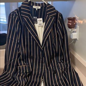 Navy blue pin stripe blazer never worn